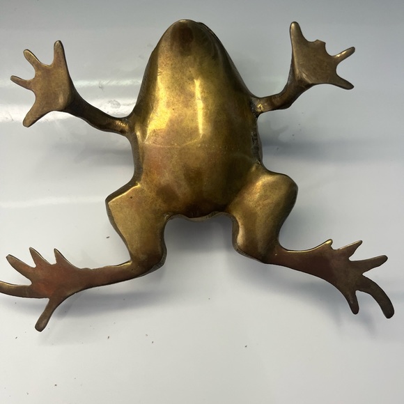 Frog Bronze Statue unique great for decor and good luck 👍 - Picture 7 of 7